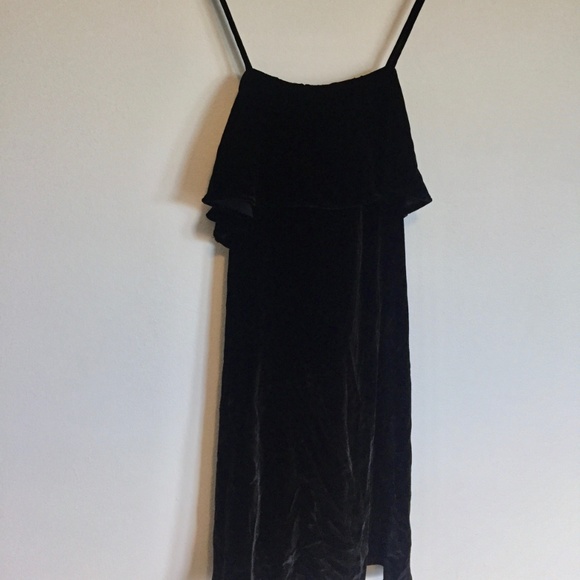 Madewell Velvet Ruffle Mini Dress - Picture 4 of 5